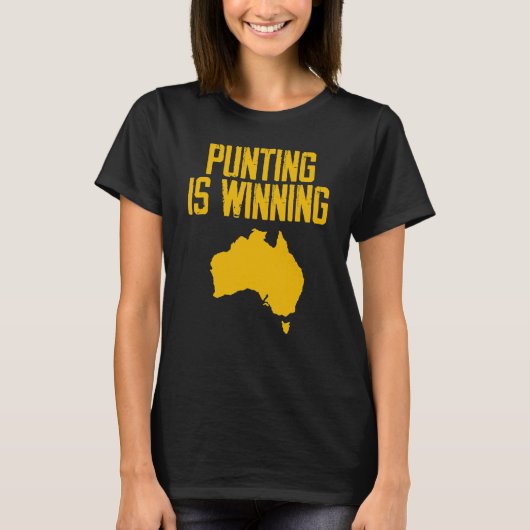 T-shirt Punting remporte la carte Australie (Devant)
