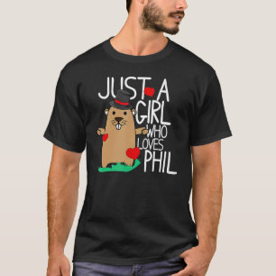 T-shirt Punxsy Phil's mignon Groundhog Day Conception de v