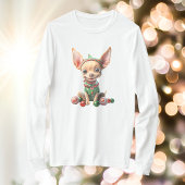 T-shirt Pup de fête Chien de Noël Tee hommes de chien