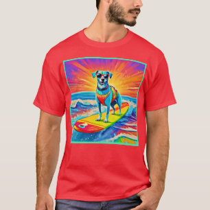T-shirt Pup de surf ensoleillé : Beach Bliss