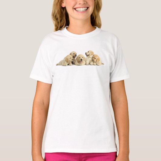 T-shirt Pupin doré du Labrador (Devant)