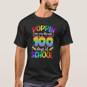 T-shirt Puppin My Way through 100 Days of School Kids Boys