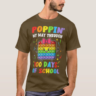 T-shirt Puppin My Way Through 100 Days Pop It 100th Day of