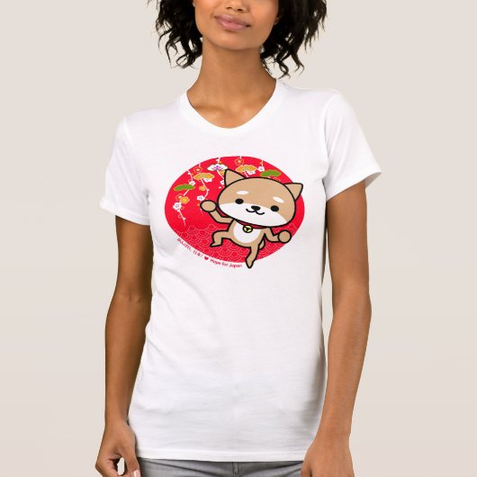 T-shirt - puppy - Japans rood (Voorkant)