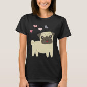 T-shirt puppy mops, cadeau pour carlin, amoureux de buldog (Devant)