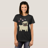 T-shirt puppy mops, cadeau pour carlin, amoureux de buldog (Devant entier)