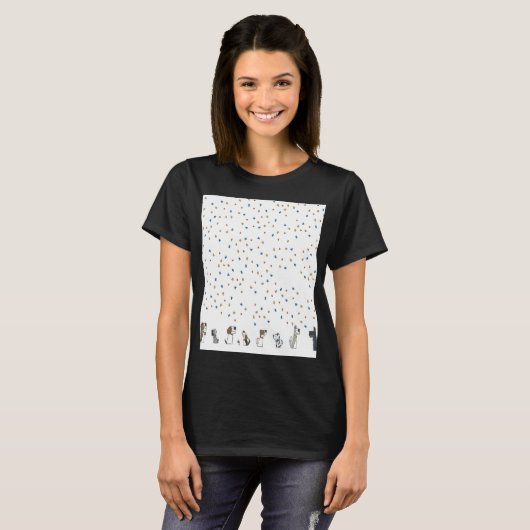 T-shirt Puppy Sketts Avec Papillons Chiffon Top (Devant entier)