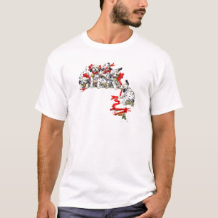 T-shirt Pups dalmate de vacances