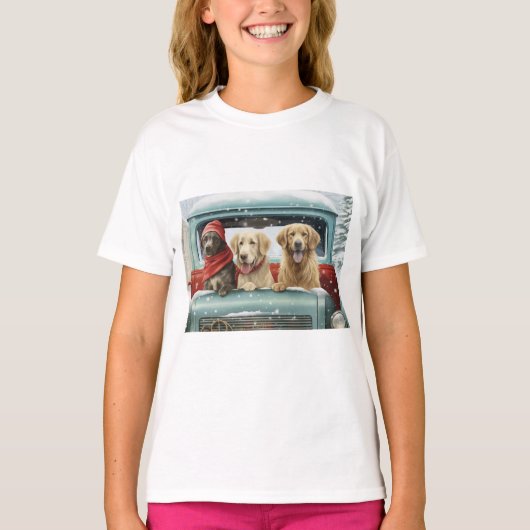T-shirt Pups de vacances (Devant)