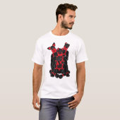 T-shirt Pups humains en jeu (Devant entier)