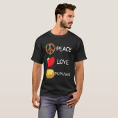 T-shirt Pupusas Love Peace Heart Flower Signal El Salvador (Devant entier)