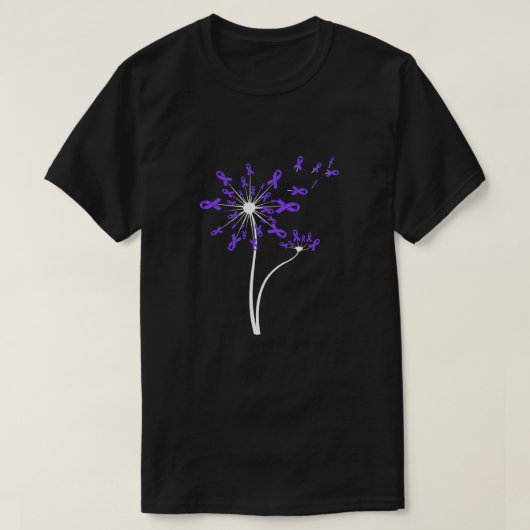 T-shirt Pur Dandelion de sensibilisation à l'épilepsie du (Design devant)