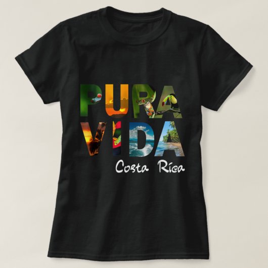 T-shirt Pura Vida Costa Rica Hommes Femmes Amis Cadeau pou (Design devant)