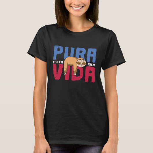 T-shirt Pura Vida Sloth (Devant)