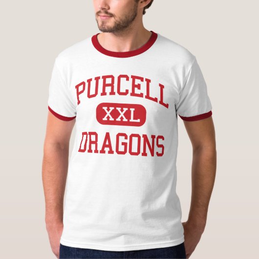 T-shirt Purcell - dragons - lycée - Purcell l'Oklahoma (Devant)