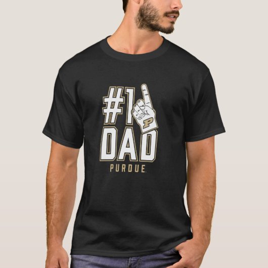 T-shirt Purdue University Boilermakers #1 Dad (Devant)