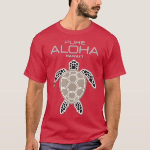 T-shirt Pure Aloha Hawaii Sea Turtle Design Hawaiien moder