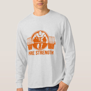 T-shirt Pure Strength Powerlifting Logo – Gold Edition Gym