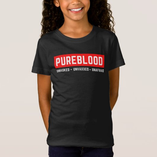 T-Shirt Pureblood non masqué sans peur (Devant)