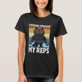 T-shirt Purer à travers mon Reps Kitten Gym entraînement C (Devant)