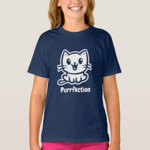 T-shirt Purfection, Très Mignonne Chat Anime