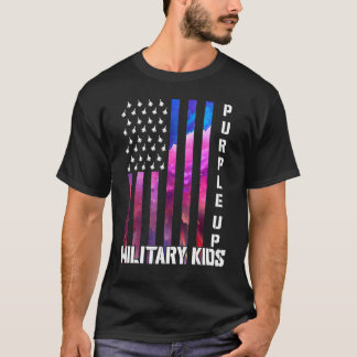 T-shirt Purge Pour Les Enfants Militaires Arc-En-Ciel Mili