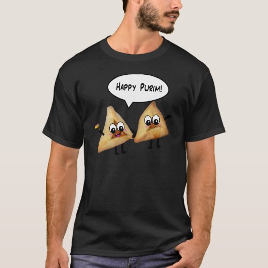 T-shirt Purim heureux hamantaschen (Devant)