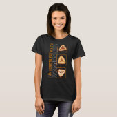 T-shirt Purim Je Suis Ici Pour Manger Tout Hamantaschen Ha (Devant entier)