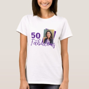 T-shirt Purple 50 et fabuleux 50e anniversaire Photo