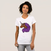 T-shirt Purple Afro Unicorn (Devant entier)