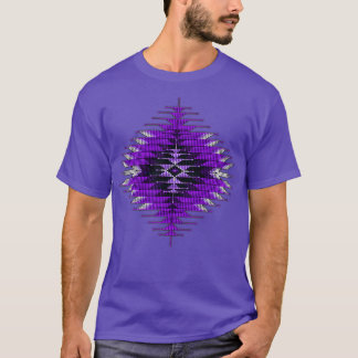 T-shirt Purple Amérindien SouthwestStyle Sunburst