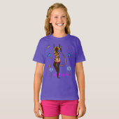 T-shirt Purple Be Brun Fun Art (Devant entier)