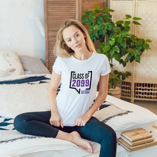 T-shirt Purple Classe Année Voix bulle