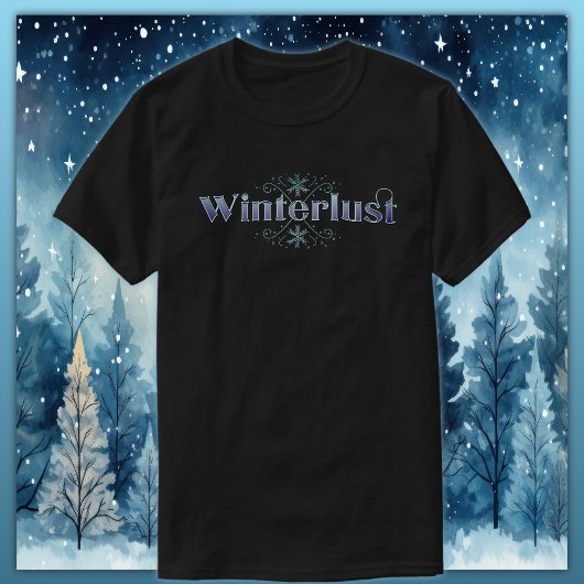 T-shirt Purple de l'hiver