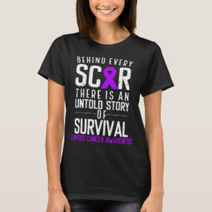 T-shirt Purple derrière chaque cicatrice Sensibilisation 