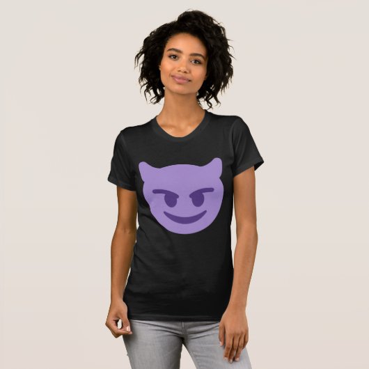 T-shirt Purple Devil Emoji (Devant entier)