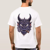 T-shirt Purple Dragon Fantasy Graphic (Dos)