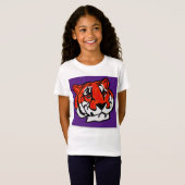 T-Shirt PURPLE ET ORANGE TIGER (Devant entier)