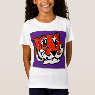 T-Shirt PURPLE ET ORANGE TIGER