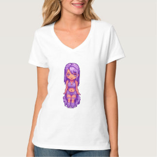 T-shirt Purple fille