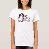 T-shirt Purple fin de semaine pour filles (Devant)
