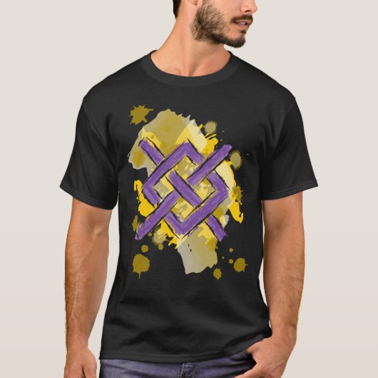 T-shirt Purple Fret (Devant)