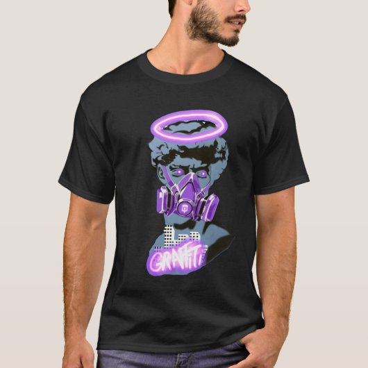 T-shirt purple graffiti (Devant)