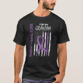 T-shirt Purple Grandpa Lupus Sensibilisation Produits Drap (Devant)