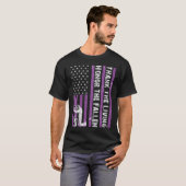 T-shirt Purple Heart Day Military Honor The Fallen, Thanks (Devant entier)