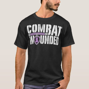 T-shirt Purple Heart Militaire Vétérinaire Combat Blessé S