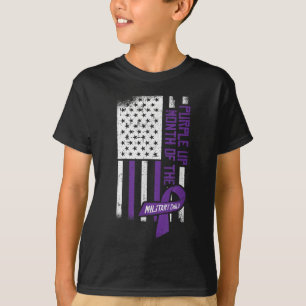 T-shirt Purple Jusqu'Au Mois De L'Enfant Militaire América