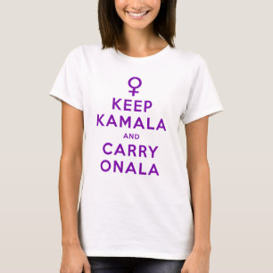 T-shirt Purple Keep Kamala et Carry Onala