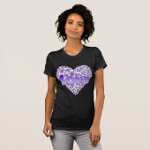 T-shirt Purple Love and Daisies (Devant entier)