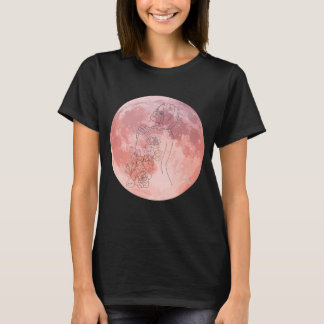 T-shirt Purple Moon Goddess Art